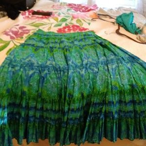 Jones New York Vintage Skirt Blue/Green Size 10